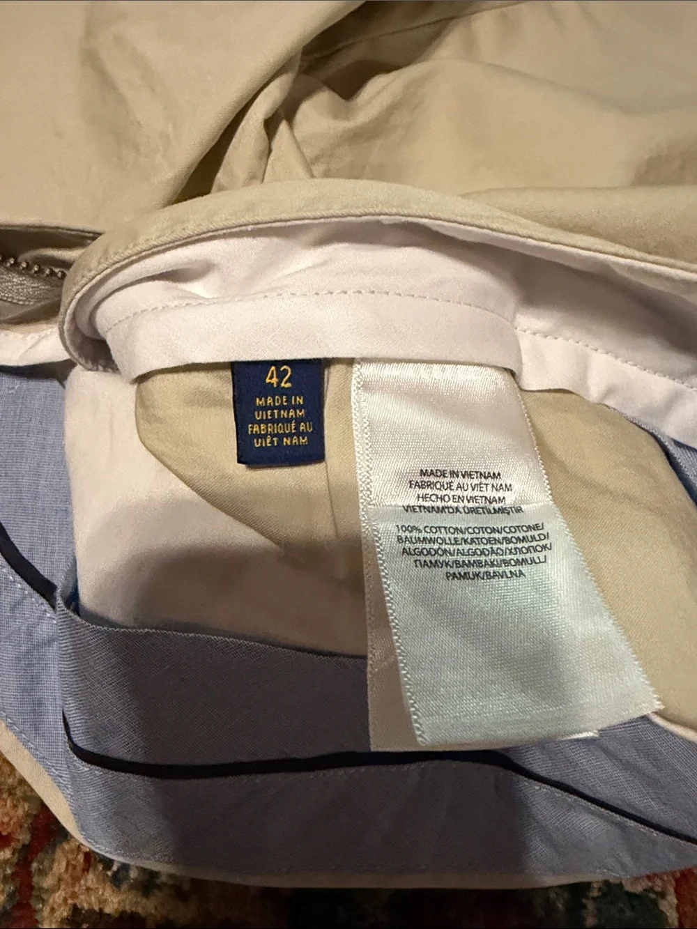 Polo by Ralph Lauren Light Cream Flat-Front Chino Shorts